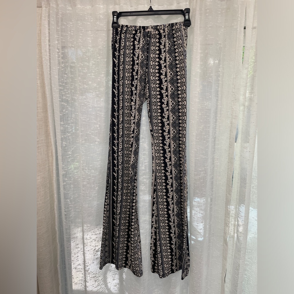 Boho flare stretch pants
